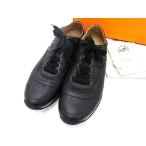 ショッピングHERMES ■新品同様■ HERMES エルメス スニーカー パンチングレザー サイズ 39 1/2(約26.0cm) 靴 シューズ メンズ レディース AN9359