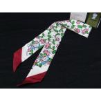 ■新品■未使用■ GUCCI グッチ ドラえもん コラボ シルク100% フラワー リボンスカーフ ツイリー アイボリー系×マルチカラー AT5885