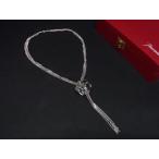 ショッピングバカラ ■極美品■ Baccarat バカラ シェラザード クリスタルガラス ネックレス アクセサリー レディース クリア×シルバー系 AU1178