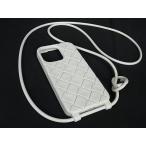 ■新品同様■ BOTTEGA VENETA ボッテガヴェネタ ラバー iPhone 15Pro 対応 アイフォンケース スマホケース ホワイト系 AY5173