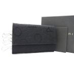 ■新品■未使用■ BVLGARI ブルガリ マキシロゴ キャンバス 6連 キーケース 鍵入れ メンズブラック系 BD6494