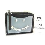 # новый товар # не использовался # PS Paul Smithpi-es Paul Smith M2A-6821 полиэстер Smile футляр для карточек ячейка для монет оттенок черного BG1591