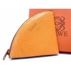 ショッピングLOEWE ■新品同様■ LOEWE ロエベ レザー コインパース コインケース 小銭入れ オレンジブラウン系 BI3433