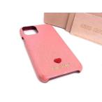 ショッピングMIUMIU miumiu ミュウミュウ 5ZH113 マドラス ラブ レザー iPhone11Pro 対応 アイフォンケース スマホケース ピンク系 BK1453
