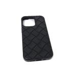 ショッピングヴェネタ ■美品■ BOTTEGA VENETA ボッテガヴェネタ イントレチャート ラバー iPhone16 Pro対応 アイフォンケース ブラック系 BK7370