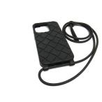 ショッピングヴェネタ ■美品■ BOTTEGA VENETA ボッテガヴェネタ イントレチャート ラバー iPhone 14 Pro 対応 アイフォンケース ブラック系 BL4759