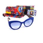 ■極美品■ DOLCE＆GABBANA ドルチェ&ガッバーナ  DG4278-F シチリアン カレット サングラス メガネ 眼鏡 ブルー系 BN4886