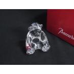 ショッピングバカラ ■新品同様■ Baccarat バカラ クリスタルガラス テディベア クマ くま 熊 オブジェ 置物 フィギュリン インテリア  クリア BR0841