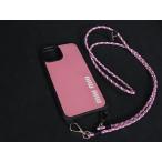 ショッピングミュウミュウ ■美品■ miumiu ミュウミュウ ラバー iPhone13 対応 アイフォンケース スマホケース レディース ピンク系 BS0445