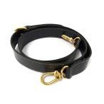 ■美品■ FENDI フェンディ レザー バッグ用 ショルダーストラップ 斜め掛け レディース メンズ ブラック系 BS0518