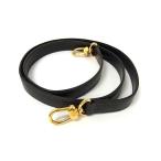 ■美品■ FENDI フェンディ レザー バッグ用 ショルダーストラップ 斜め掛け レディース メンズ ブラック系 BS0530