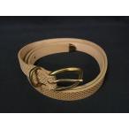 # прекрасный товар # AMBOISE Anne bowa-z кожа питон style Gold металлические принадлежности ремень указанный размер 80/32 мужской женский оттенок бежевого DD9273