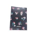 ショッピングキャスキッドソン ■新品同様■ Cath Kidston キャスキッドソン レザー フラワー 花柄 ブックカバー 手帳カバー ステーショナリー ブラック系 DE8971