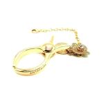 ■美品■ ANTEPRIMA アンテプリマ ラインストーン グローブホルダー 手袋ホルダー レディース ゴールド系 DF1467