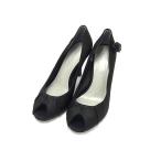 ANTEPRIMA アンテプリマ サテン ヒール パンプス 表記サイズ22 1/2 (約22.5cm) 靴 シューズ レディース ブラック系 DF7029