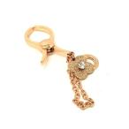 ■美品■ ANTEPRIMA アンテプリマ フィオーリ 花 フラワー グローブホルダー グローブクリップ 手袋留め ピンクゴールド系 DF9263