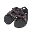 ショッピングteva Teva テバ キャンバス 総柄 サンダル 表記サイズ 10 (約28cm) 靴 シューズ メンズ ブラック系 DG0446