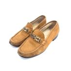 Salvatore Ferragamo Ferragamo двойной gun chi-ni замша Loafer мокасины указанный размер 7 ( примерно 24.0cm) обувь оттенок коричневого DG4837