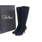 # прекрасный товар # COLE HAAN Cole Haan замша каблук сапоги указанный размер 6 1/2 B ( примерно 23.5cm) обувь женский оттенок черного DG6721