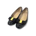 Salvatore Ferragamo Ferragamo vala лента кожа туфли-лодочки каблук размер 6C( примерно 23.5cm) обувь обувь женский оттенок черного DH1216