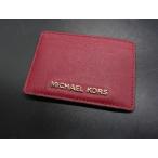 # прекрасный товар # MICHAEL KORS Michael Kors кожа футляр для карточек карта inserting чехол для пропуска чехол для проездного билета бордо серия DH1447