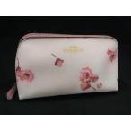 COACH Coach F87792 PVC цветок цветочный принт сумка мульти- кейс бардачок женский слоновая кость серия × розовый серия DH5437