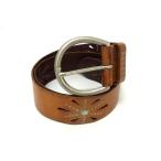 linea pelle Linea Pele кожа серебряный металлические принадлежности ремень женский оттенок коричневого DH6080