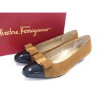 Salvatore Ferragamo Ferragamo vala лента n задний туфли-лодочки указанный размер 5 ( примерно 22.5cm) обувь обувь оттенок коричневого DH8111