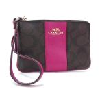 # превосходный товар # COACH Coach F64233 signature PVC× кожа мульти- сумка мульти- кейс бардачок женский лиловый серия DH8651