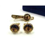 # прекрасный товар # LIMOGES CASTEL Limo -ju дворец запонки кафф links булавка для галстука аксессуары 2 позиций комплект джентльмен мужской оттенок золота DI0860