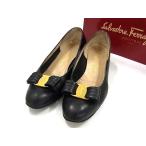 Salvatore Ferragamo Ferragamo vala лента кожа туфли-лодочки обувь обувь указанный размер 6 ( примерно 23cm) женский оттенок черного DI1888