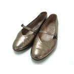 # прекрасный товар # Salvatore Ferragamo Ferragamo кожа туфли-лодочки указанный размер 5( примерно 22.0cm) обувь обувь золотистый, цвет шампанского серия DI2847