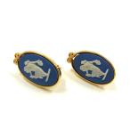 # прекрасный товар # WEDGWOOD Wedgwood jasper зажим тип серьги аксессуары женский оттенок голубого × оттенок золота DI5249