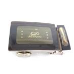 S.T.Dupontes*te-* Dupont пряжка только ремень пряжка ремень для металлические принадлежности мужской оттенок черного × оттенок коричневого DI6262