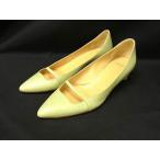 ■美品■ ANTEPRIMA アンテプリマ レザー ヒール パンプス 表記サイズ 36 (約23cm) 靴 シューズ ライトグリーン系 DI8693