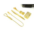 # прекрасный товар # Royal Castle Royal дворец запонки галстук булавка зажигалка цепь шариковая ручка 5 позиций комплект оттенок золота DI9449