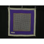 ショッピングイヴサンローラン YVESSAINTLAURENT イヴサンローラン シルク100% 総柄 大判 スカーフ ストール ショール レディース パープル系×マルチカラー DJ1333