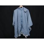 # как новый # TO &amp; FRO палец на ноге and поток дождь пончо плащ непромокаемая одежда мужской женский голубой серия DJ3555