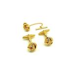 # прекрасный товар # dunhill Dunhill запонки кнопка кафф links галстук булавка аксессуары мужской 2 позиций комплект оттенок золота DJ5240