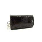 LOUIS VUITTON ルイヴィトン M93517 モノグラムヴェルニ ミュルティクレ4 4連 キーケース 鍵入れ アマラント ボルドー系 DJ5556