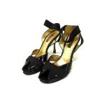 DOLCE&GABBANA Dolce &amp; Gabbana pa палатка кожа каблук сандалии указанный размер 36 ( примерно 23cm) обувь женский оттенок черного DJ7236