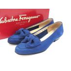 Salvatore Ferragamo Ferragamo лента туфли-лодочки указанный размер 5 ( Япония размер примерно 22.5cm) обувь женский оттенок голубого DJ8190