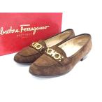 Salvatore Ferragamo Ferragamo двойной gun chi-ni замша Loafer указанный размер 5 ( примерно 22.5cm) обувь обувь оттенок коричневого DJ8193