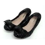 ショッピングMIUMIU ■美品■ miumiu ミュウミュウ パテントレザー パンプス 靴 シューズ 表記サイズ 34 (約21cm) レディース ブラック系 DK0535