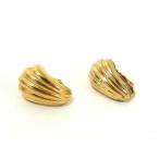 ChristianDior Christian Dior Vintage ракушка раковина зажим тип серьги аксессуары женский оттенок золота DK1474