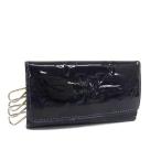 ショッピングヴェルニ LOUIS VUITTON ルイヴィトン M93517 モノグラムヴェルニ ミュルティクレ4 4連 キーケース 鍵入れ レディース ブラック系 DK1813