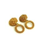 ungaro Ungaro вязаный зажим тип серьги аксессуары женский оттенок золота DK3036