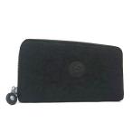 ショッピングキプリング KIPLING キプリング ナイロンキャンバス ラウンドファスナー 長財布 札入れ 小銭入れ ウォレット ブラック系 DK5061