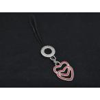 ショッピングブルガリ ■美品■ BVLGARI ブルガリブルガリ ハート ストラップ キーホルダー チャーム レディース シルバー系×レッド系 DK5681