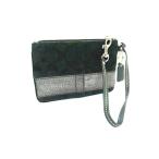 # прекрасный товар # COACH Coach signature парусина × кожа сумка мульти- кейс список let оттенок черного DY0667